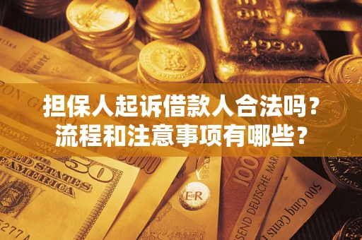 北京担保人起诉借款人合法吗？流程和注意事项有哪些？