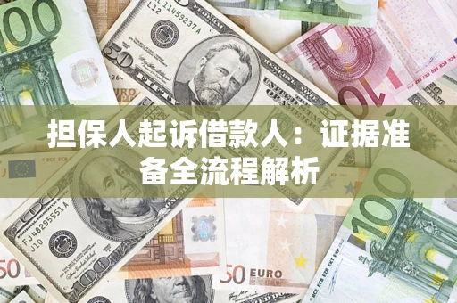 北京担保人起诉借款人：证据准备全流程解析