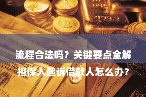 北京

担保人起诉借款人怎么办？流程合法吗？关键要点全解析