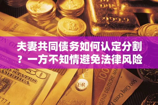 北京夫妻共同债务如何认定分割？一方不知情避免法律风险必看！